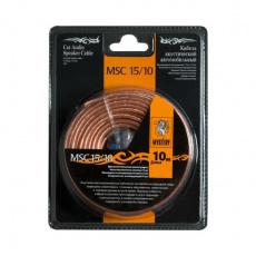 Придбати Кабелі Акустический кабель+клеммы для обжима MSC -15/10, 10 м в блистере,15 Ga,2х1,5 мм
