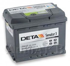 Придбати Автомобільні акумулятори DETA Senator 3 6ст-60 А/ч R