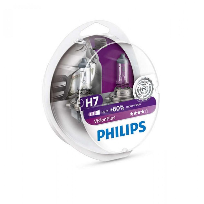 Фото Philips H7 Vision Plus 2шт блистер 12972VPS2