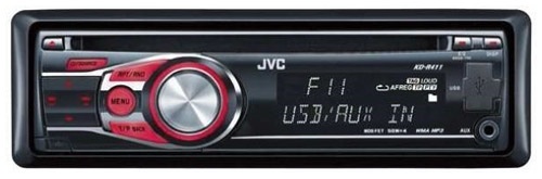 Фото JVC KD-R411 + USB 4 Gb