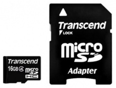 Купить Носители информации Transcend 16Gb microSDHC Class 4 (adapter SD) (TS16GUSDHC4)