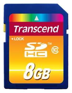 Фото Transcend 8Gb SDHC Class 10