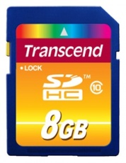Купить Носители информации Transcend 8Gb SDHC Class 10