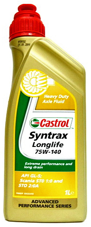 Castrol Syntrax Longlife 75W-140 1л фото Фото Castrol Syntrax Longlife 75W-140 1л