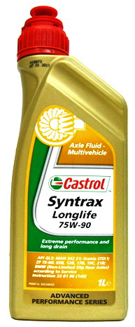 Castrol Syntrax Longlife 75W-90 1л фото Фото Castrol Syntrax Longlife 75W-90 1л
