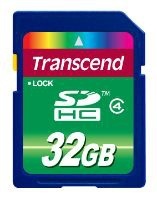 Купить Носители информации Transcend 32Gb SDHC Class 4