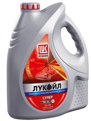 Lukoil SUPER SAE 10W-40 5л (API SG/CD) фото Фото Lukoil SUPER SAE 10W-40 5л (API SG/CD)