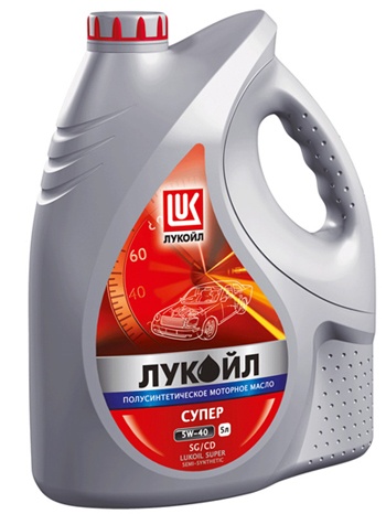 Фото Lukoil SUPER SAE 15W-40 5л (API SG/CD)