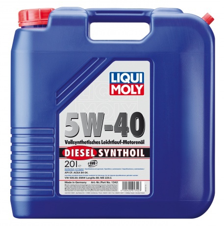 Фото Liqui Moly Diesel Synthoil 5W-40 20л