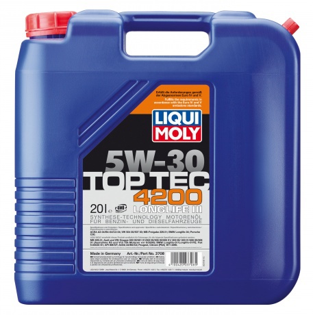 Фото Liqui Moly Top Tec 4200 5W-30 20л