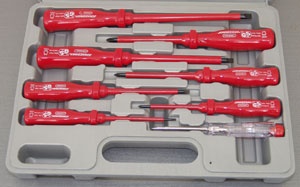 Фото D02AP08S Набор отверток диэлектрических SL 0,4х2,5х85-1,2х6,5х15