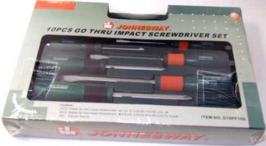 Фото D70PP10S Набор отверток ударных, силовые под ключ, шлиц и крест