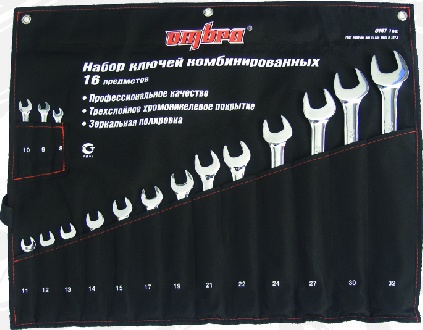 Фото OMT16S Набор комбинированных ключей 8-32 мм 16 предметов