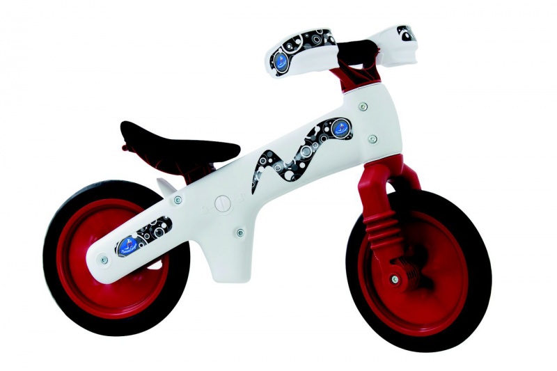 Фото Велосипед BELLELLI B-Bip Pl обучающий бело-красный 2-5лет (беговел)