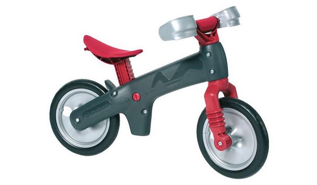 Фото Велосипед BELLELLI B-Bip Pl обучающий серо-красный 2-5лет (беговел)