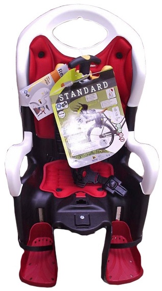 Фото Сиденье задн. BELLELLI Tiger standart WHITE детское до 22кг (оранж) 