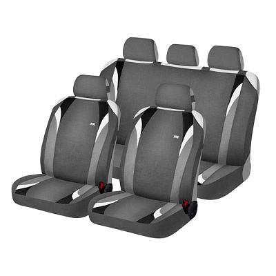 Фото Комплект Накидок Hadar Rosen FORMULA, Серый/Черный 22117_1