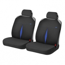 Придбати Чехлы на сидения Накидки фронт KARAT, Голубой/Черный 21144