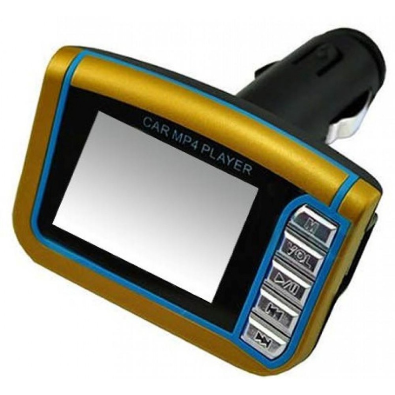 Фото ФМ-модулятор FM-112 gold/blue