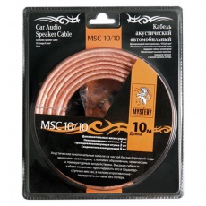 Купить Кабели Акустический кабель+клеммы для обжима MSC -10/10,10 м в блистере,10 Ga,2х6 мм