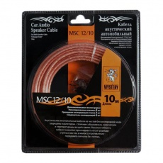 Купить Кабели Акустический кабель+клеммы для обжима MSC -12/10, 10 м в блистере,12 Ga,2х2.5 мм