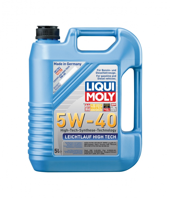 Фото LiquiMoly SAE 5W-40 LEICHTLAUF HIGH TECH 4l