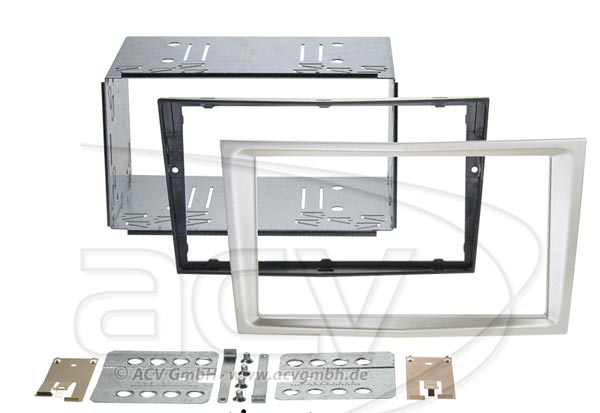 Фото 381230-24-5 (kit) Рамка переходная Opel Astra H/Corsa D/Zafira B/ (satin-stone)