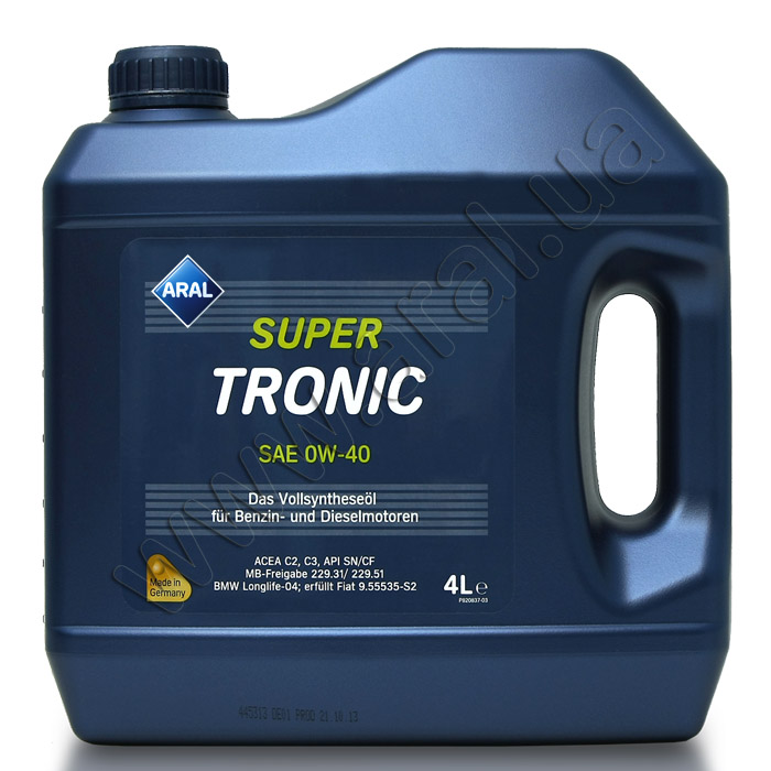 Фото Aral SuperTronic  0W-40 4L