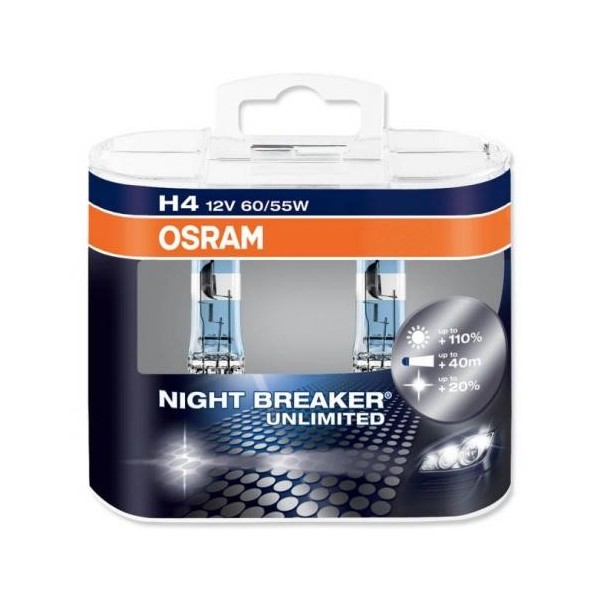 Фото Osram Night Breaker UNLIMITED +110 H4 (64193NBU-HCB)
