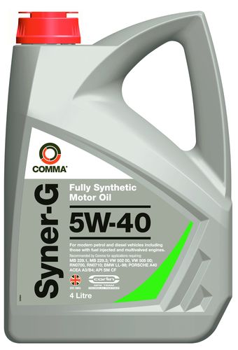 Фото Comma Syner-G 5w-40 4л