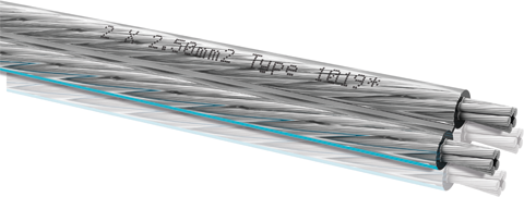 Фото OEHLBACH 1019 Silverline 2x2,5mm clear silver, 100м