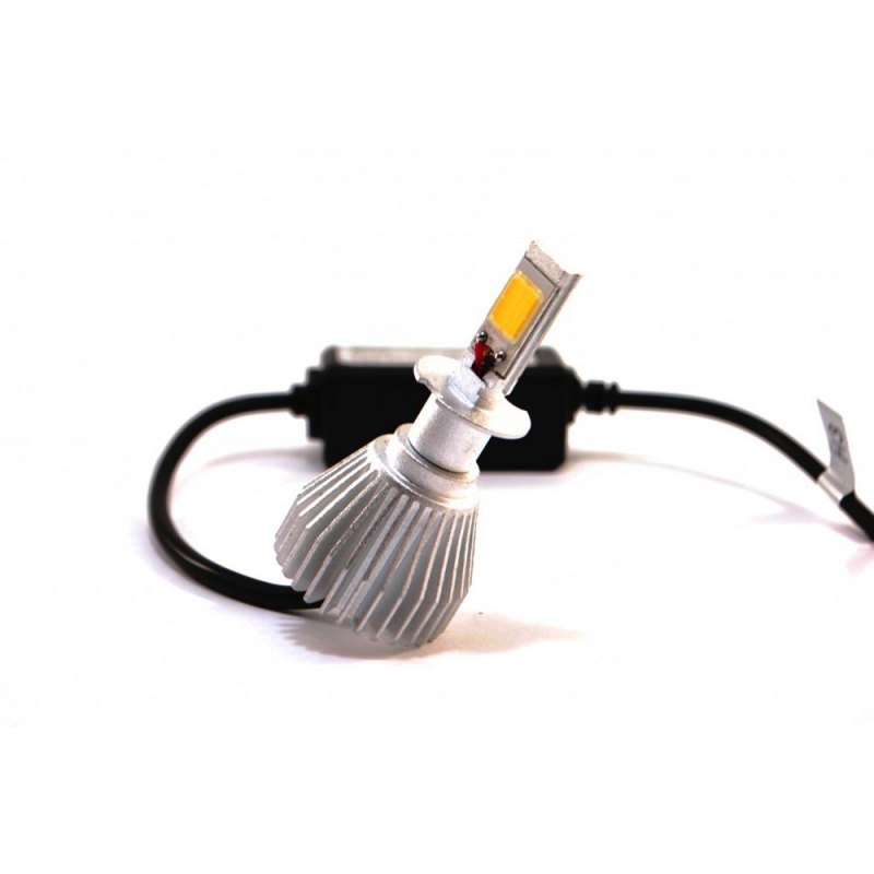 Фото LedHeadLamp F8 H3 chip COB радиатор