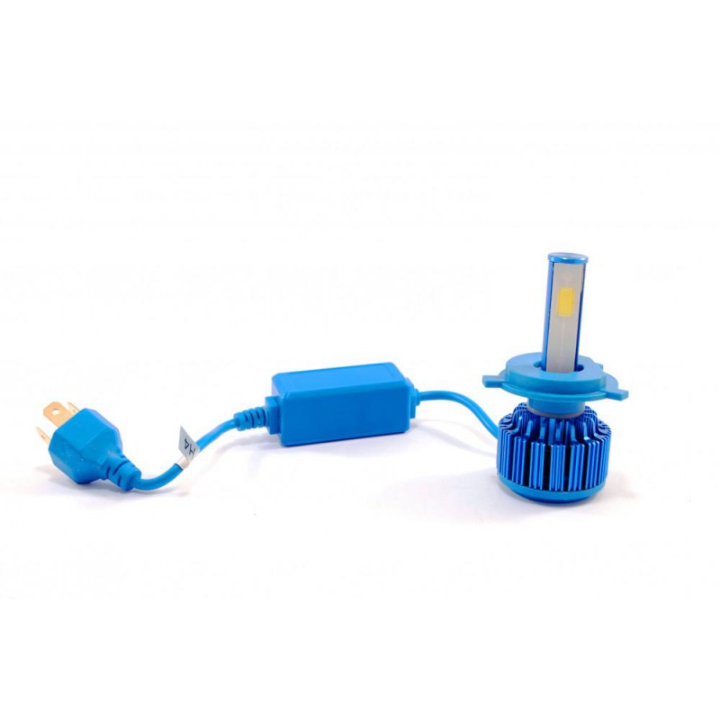 Фото LedHeadLamp F7 H4 12-24V chip COB вентилятор