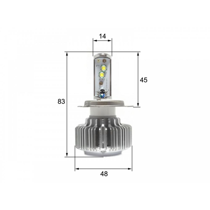 Фото Sho-Me H4 6000K 20W LED G1.3