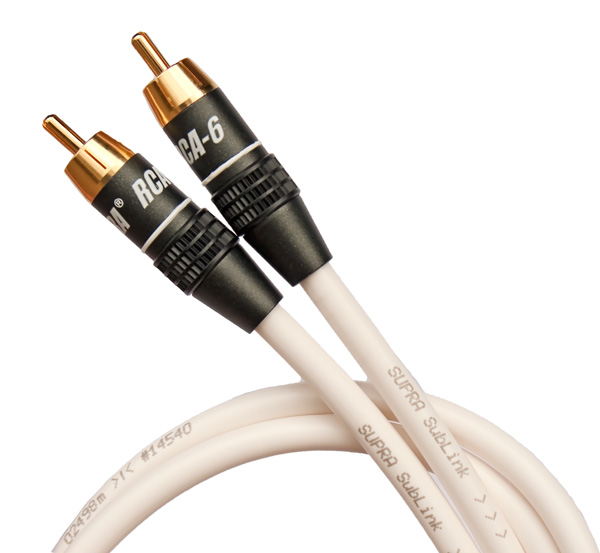 Фото Supra SUBLINK 1RCA-1RCA WHITE 10M
