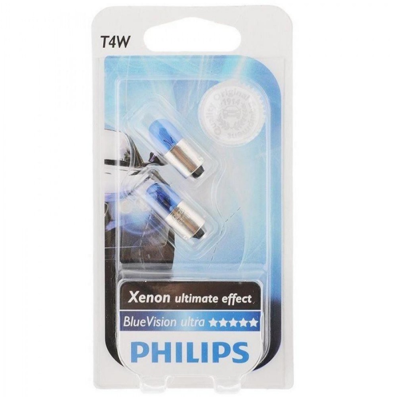 Фото Philips T4W BlueVision, 2шт/блистер 12929BVB2