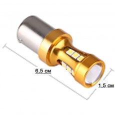 Придбати LED- лампы IDIAL 490 BA15S 15 leds 3030 SMD with lens, Canbus, 280lm, 12-24V, 6000K( 2шт.)