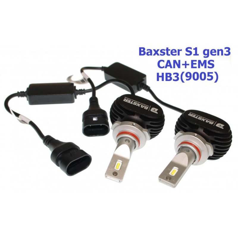 Фото Baxster S1 gen3 HB3 (9005) 6000K CAN+EMS (2 шт)