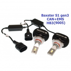 Придбати LED- лампы Baxster S1 gen3 HB3 (9005) 6000K CAN+EMS (2 шт)