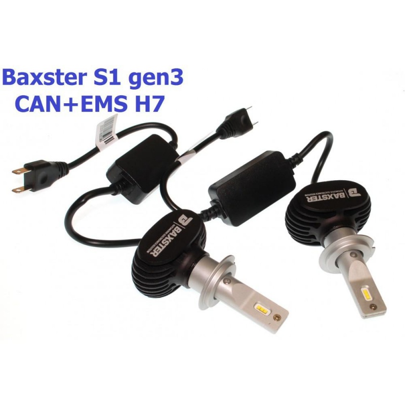 Фото Baxster S1 gen3 H7 6000K CAN+EMS (2 шт)