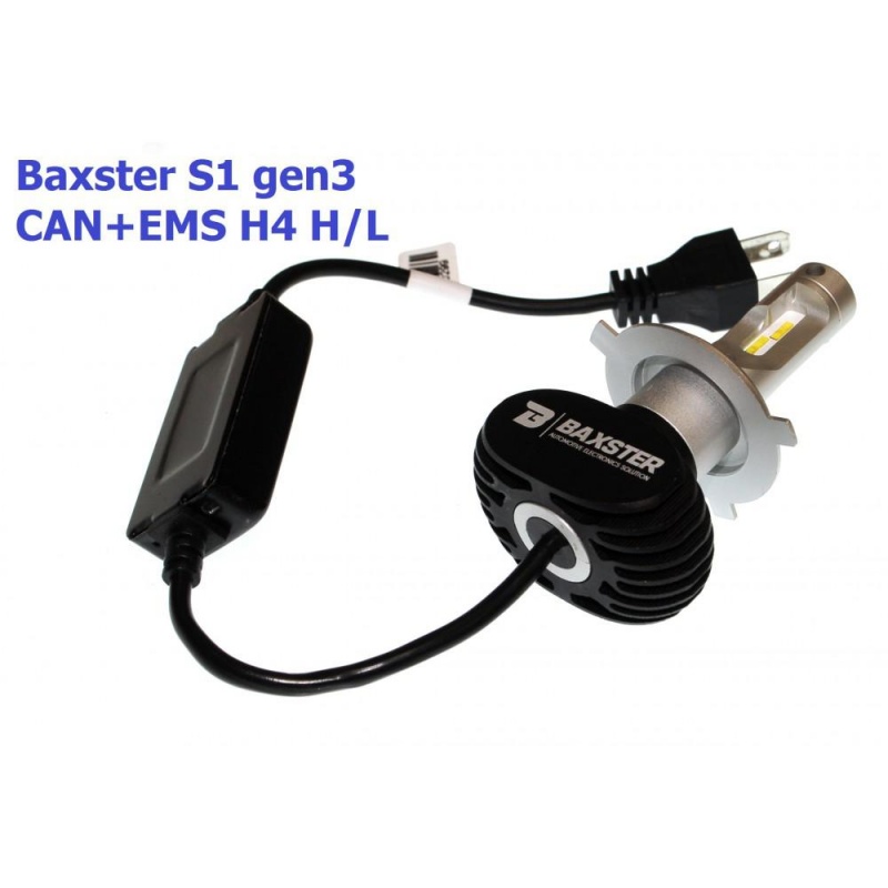 Фото Baxster S1 gen3 H4 H/L 6000K CAN+EMS (2 шт)